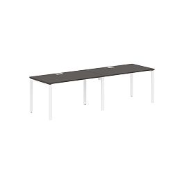 Стол 2-х местный EUWST 2780 Мокко/Белый 2726х800х750 EDIS - Фото предпросмотра