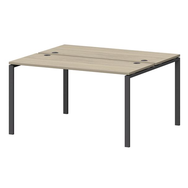 Бенч двойной на металлокаркасе СМС2-П-12К.120.Пр25 Кронберг/Антрацит 1200x1236x750 Смарт - Вид 1