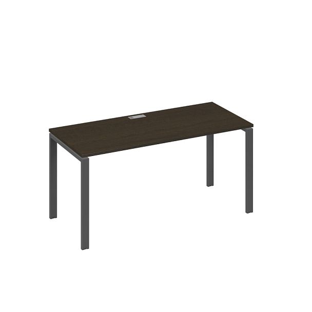 Стол письменный на металлокаркасе UNO A4 А4 Б1 015 БП венге / металлокаркас антрацит - Вид 1