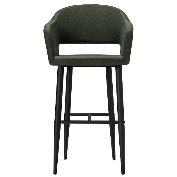Кресло Бар.Oscar тёмно-зеленый/черный - Вид 2