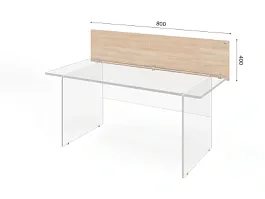 UNITY РПС-03-17 Дуб Сонома Перегородка прямоугольная 16х800х400 - Фото предпросмотра