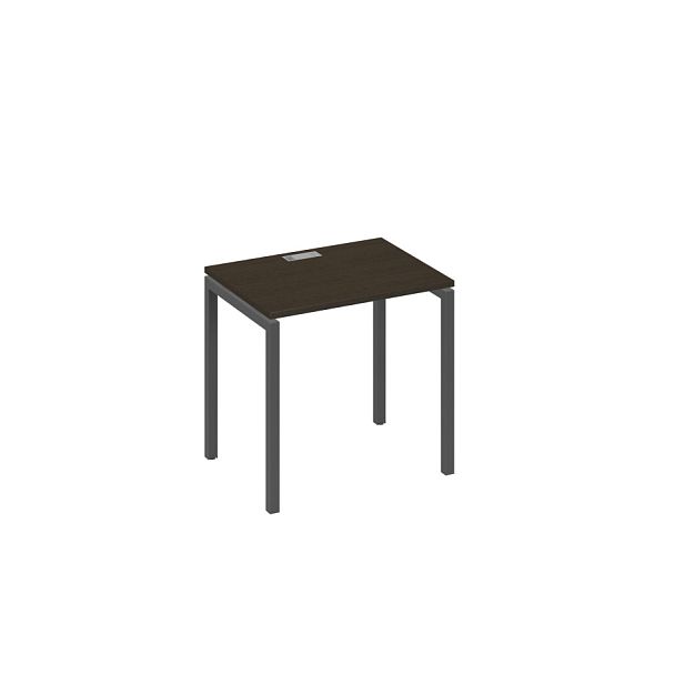 Стол письменный на металлокаркасе DUE A4 А4 Б2 001 БП венге / металлокаркас антрацит - Вид 1