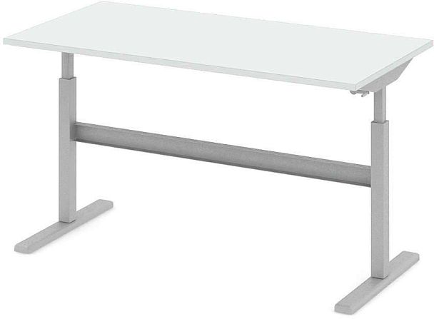 Стол офисный рабочий "Трансформер"  ПК-ТРС-СТ160Х80/МРМ-В1-76 белый - Вид 1