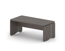 АККОРД/ACCORD RACR001-18x9 Стол руководителя 1800х900х750 Дуб Термо/Серый камень - Фото предпросмотра