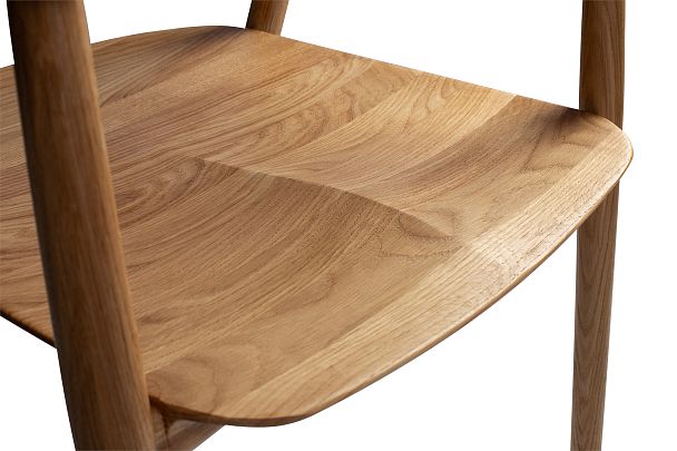 Кресло деревянное из массива дуба Сэн Дуб натуральный - Вид 12
