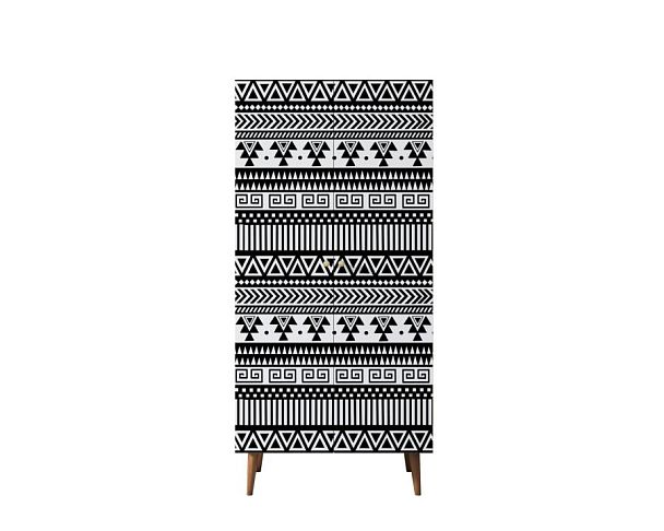 Шкаф малый двухстворчатый Berber принт 19 арт BB08/Print_19 - Вид 1