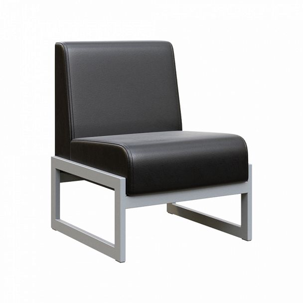 Диван одноместный "MODULE" MD.D1 Серый+черный - Вид 1