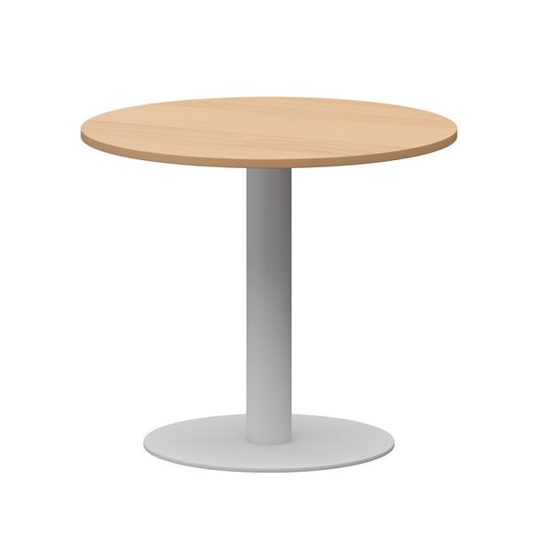 Стол круглый АМП-Д90 Ольха/Белый 900x900x760 Арго-М - Вид 1