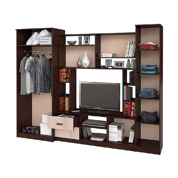 Гостиная "Флора" (2700х2100х540) ясень белый - Вид 2