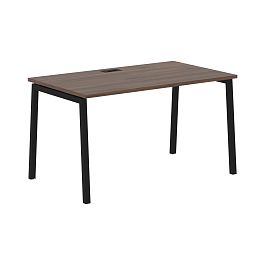 Стол прямой ELST 1380 Дуб Денвер тёмный/Черный 1360х800х750 EDIS - Фото предпросмотра