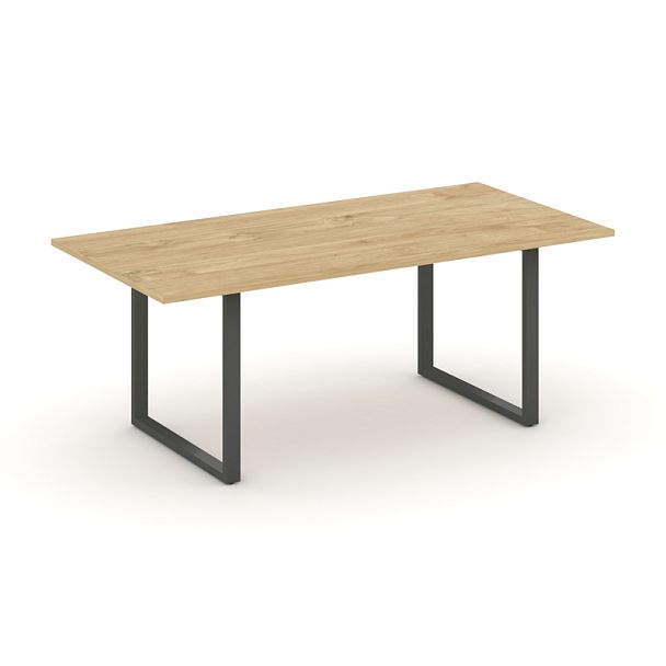 Style Project Direct Direct Стол переговорный SN-6O.SPRG-198.3 Тиквуд Светлый/Металл Антрацит 1980*980*750 - Вид 1