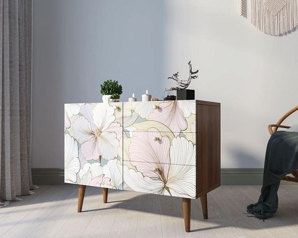 Комод Berber три ящика и дверка 31 принт арт BB34/Print_31 - Вид 3