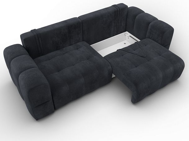 Диван прямой Лига-110 НПБ Велюр серый - Вид 8