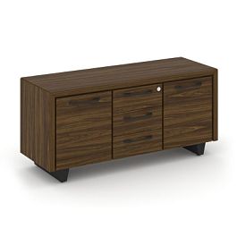 Корнер Греденция большая COR.GRB Орех Лоренцо/Металл Графит 1296*450*600 - Фото предпросмотра
