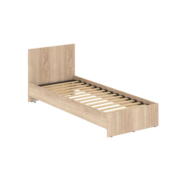 Кровать с изголовьем KBW 208.1 Дуб Сонома светлый 800х2000х800 - Вид 1