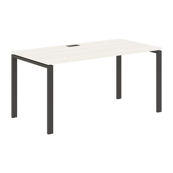 Стол прямой EUST 1580 Ясень Траун/Мокко 1560х800х750 EDIS - Вид 1