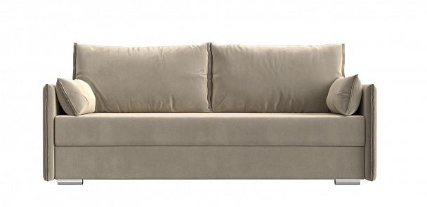 Диван угловой Сайгон (полностью микровельвет бежевый) - Вид 3