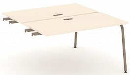 Двойной стол приставка к опорным тумбам "ESTETICA" ES.D.SPR-3-LK Сатин - Фото предпросмотра