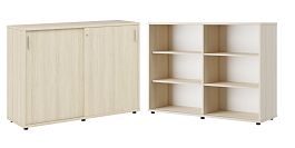 Тумба с раздвижными фасадами Trend 147x43x107,2 дуб феррара - Фото предпросмотра