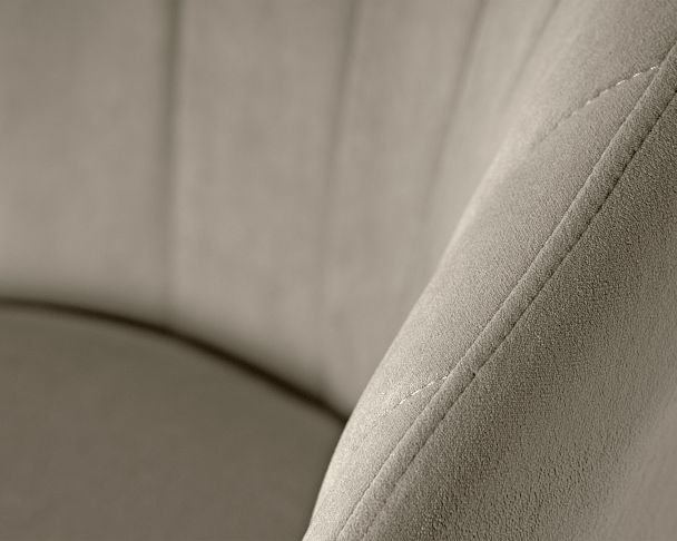 Стул обеденный DOBRIN NAOMI (ЭМАЛЬ ЧЕРНЫЙ МУАР велюр Catania Cocoa) - Вид 9