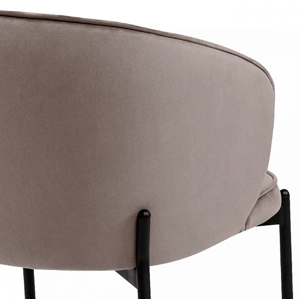 Комплект кухонных стульев Миэль мокко велюр/черный, 2 шт. - Вид 9