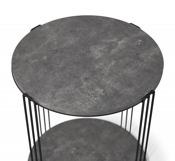 Столик кофейный Sheffilton SHT-CT33 черный муар/мокрый асфальт - Вид 3