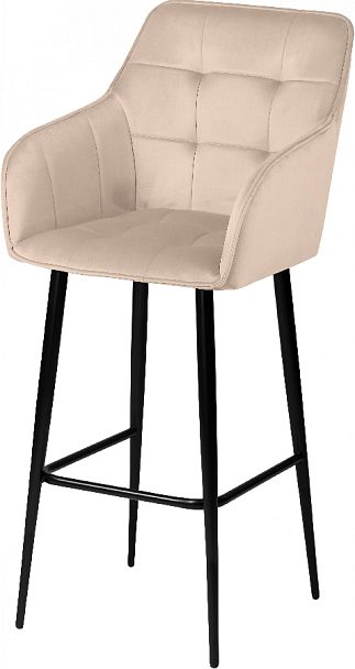 Барное поворотное кресло Мони К, Confetti cream/черный - Вид 2