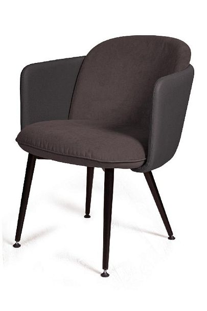 Стул с подлокотниками Phoenix (Феникс), ткань комбинированная с иск кожей, черный - Вид 5