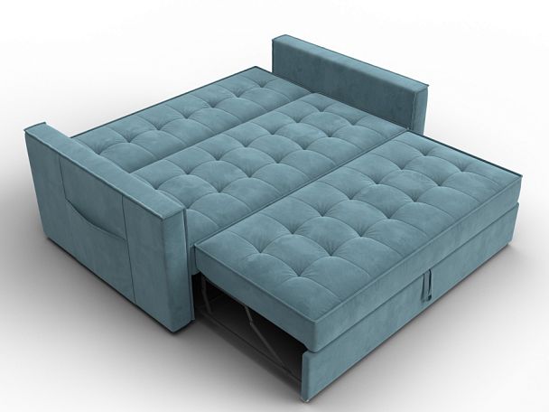 Диван прямой Лига-104 (140) Велюр бирюзовый - Вид 8