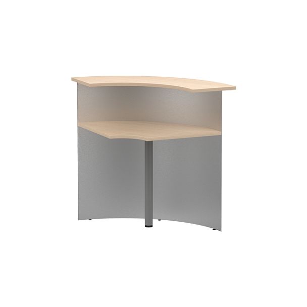 Стойка ресепшн угловая СР-60/60R дуб молочный - Вид 2