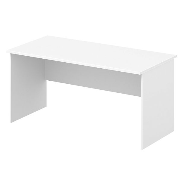 Стол "Компьютерные столы"  ПК-АРМ-СТР155Х75ТМ2-В2-1068 белый шагрень - Вид 1