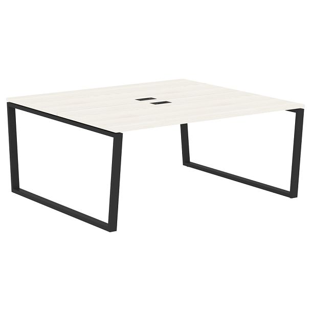 Стол 2-х местный EVWST 1716 Ясень Траун/Черный 1760х1606х750 EDIS - Вид 1