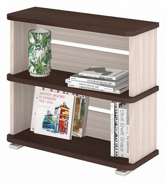 Стеллаж Домино СБ-25/2 Венге/Карамель - Вид 2