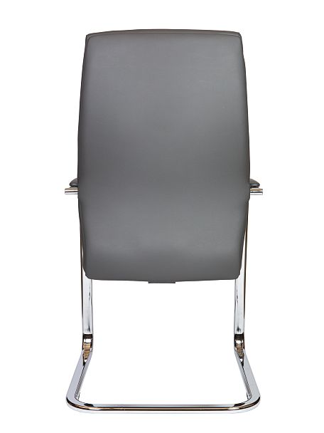 Кресло офисное / Madrid CF-Grey / алюминиевая  база / серая экокожа - Вид 5