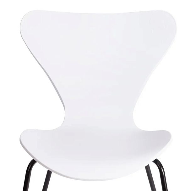 Стул Якобсен/Jacobsen (мод.DC 102-1)2 шт. в упаковке, пластик/металл, White (белый) / Black (черный) - Вид 6