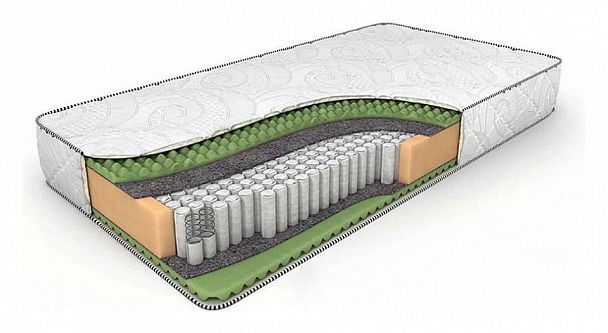 Матрас односпальный Komfort Massage S-1000 1900x900 - Вид 1