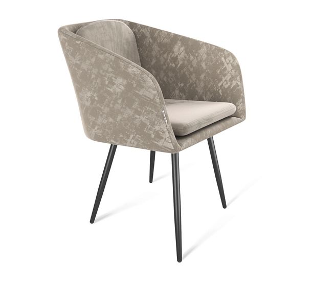 Стул Sheffilton SHT-ST43-1/S95-1 карамельный латте/чёрный муар - Вид 1