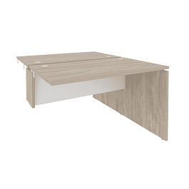 Onix Стол-приставка двойной к опорным элементам O.D.SPR-2.7 Дуб аттик/Белый бриллиант 1180*1475*750 - Фото предпросмотра