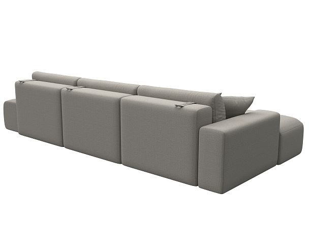 Диван угловой Лига-036 НПБ Модерн Лонг левый угол Рогожка бежевый - Вид 6