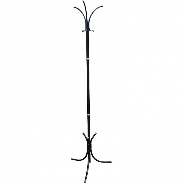 Вешалка-стойка Нова-5, 1,89 м, основание 46х52 см, 3 крючка, металл, черная - Вид 2