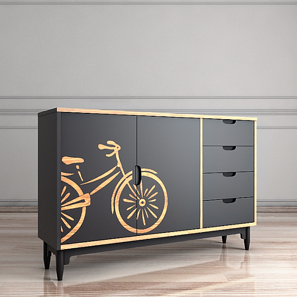 Комод с велосипедом "Travel" TRV02G - Вид 2