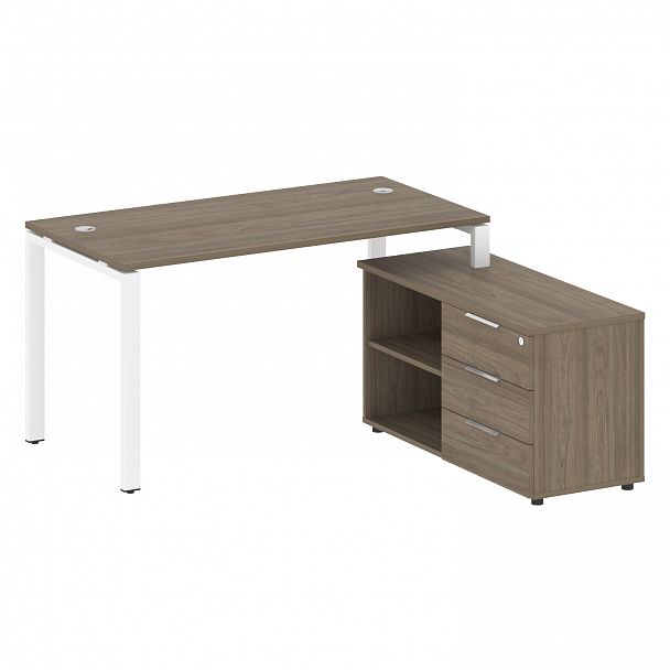 Рабочая станция "Metal System" БП.РС-СТС-2.3 вяз/белый - Вид 1