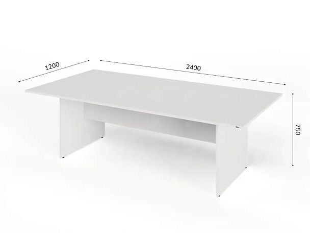 ЛАЙТ / LIGHT RLG009-24x12 Конференц-стол 240x120x75 Белый - Вид 5