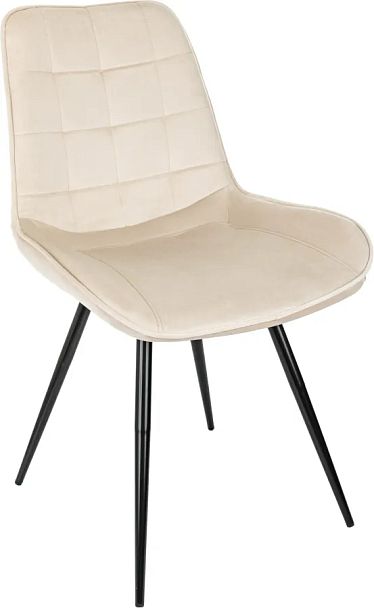 Стул для дома Бюрократ CH-K2 бежевый Holland 06 металл черный на ножках (CH-K2_1/HL07) - Вид 1