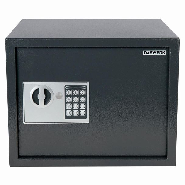 Сейф мебельный DASWERK SC-300EL (300х380х300 мм), электронный замок, графит, 291346 - Вид 4