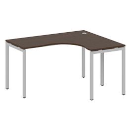 Metal System Quattro Стол криволинейный правый на П-образном м/к 40БП.СА-3 (R) Венге/Серый металл 1400*1200*750 - Фото предпросмотра