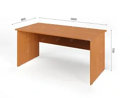 UNITY PС8-16 ВИШНЯ Офисный стол прямоугольный Прямой 1600х800х750 - Фото предпросмотра