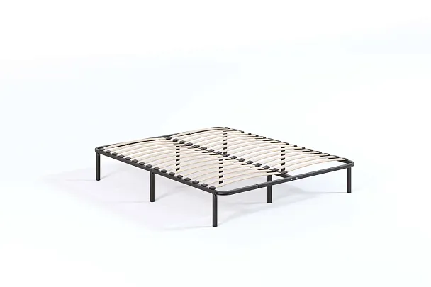 Кровать - подиум металлическая София 1400*2000, цвет черный - Вид 3