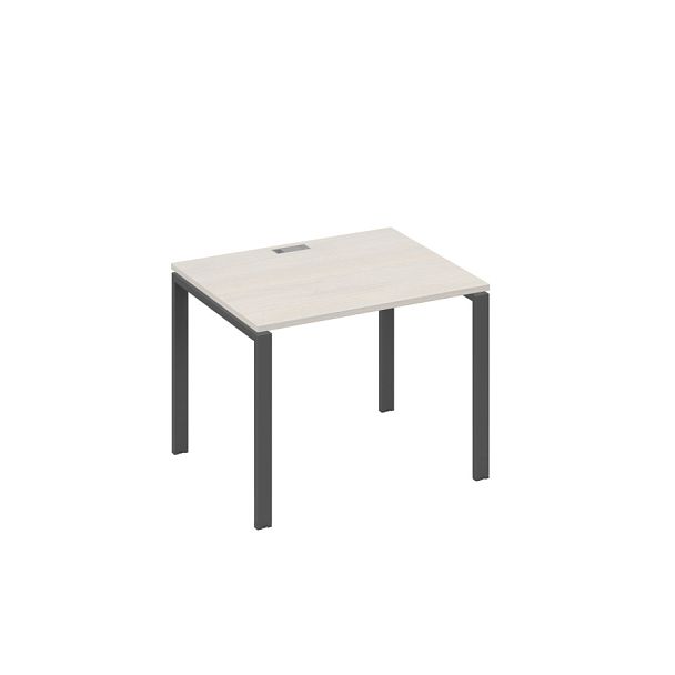 Стол письменный на металлокаркасе UNO A4 А4 Б1 022 БП дуб / металлокаркас антрацит - Вид 1