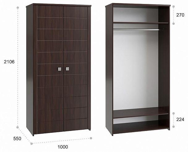 Шкаф платяной Изабель ИЗ-61К - Вид 4